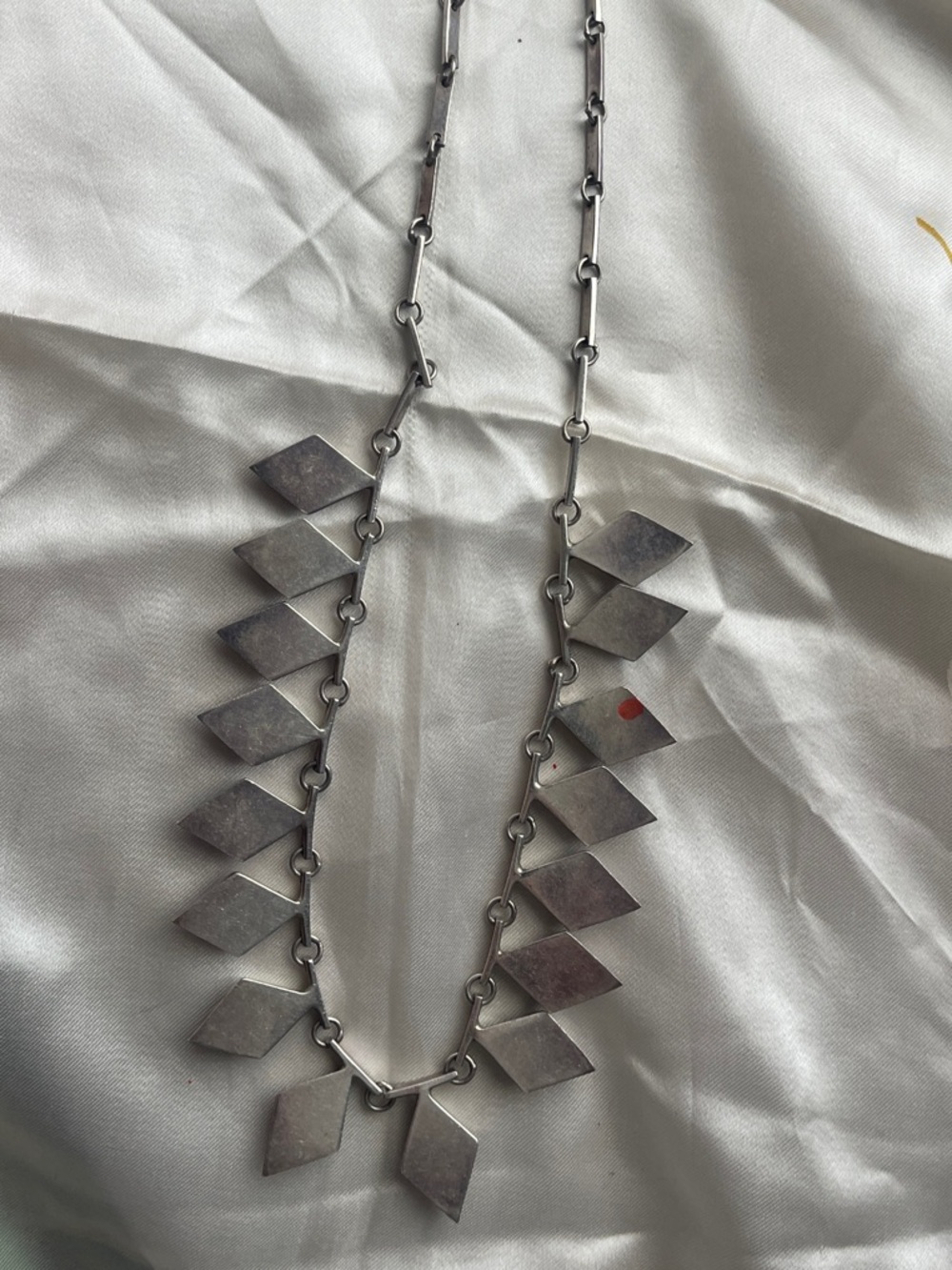 Taxco Mexico 950 Silver Inlaid Necklace Lapis, Malachite, turquoise ++++ - Picture 5 of 7
